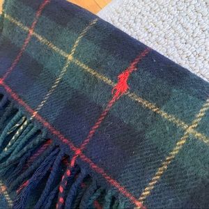 Vintage Polo wool scarf